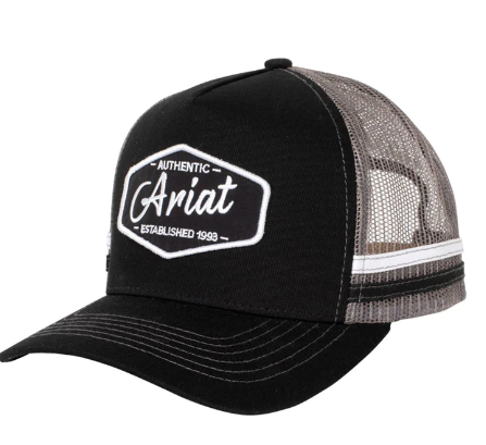 AC2204 Ariat Est Patch Trucker Black/Grey