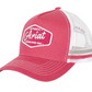 AC2207 Ariat Est Patch Trucker Cap Raspberry