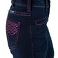 C01-JPNKBT-DWH  Cowgirl Tuff Pink Boot stitch Short Leg