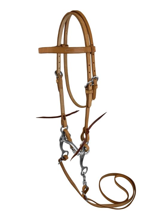 AK-421 Showman Argentina Cow Leather Bridle