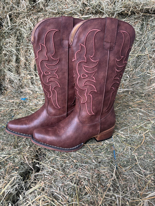 09-021-1566-3682 Roper Women's Riley Flextra Cord Brown