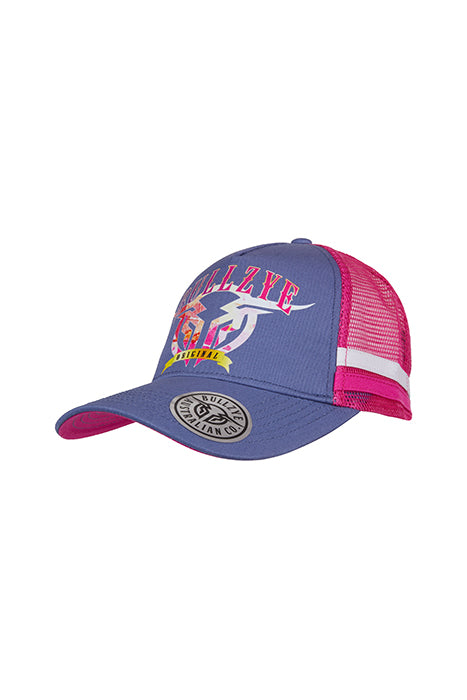 B3S2344Cap Bullzye Sunset Trucker Cap