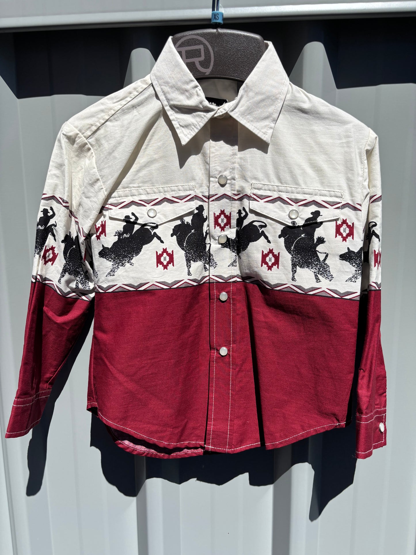 03-030-0421-0308 Roper Boy's Vintage LS Shirt