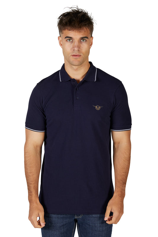 B4S1500389 Bullzye Men's Dennis SS Polo Navy