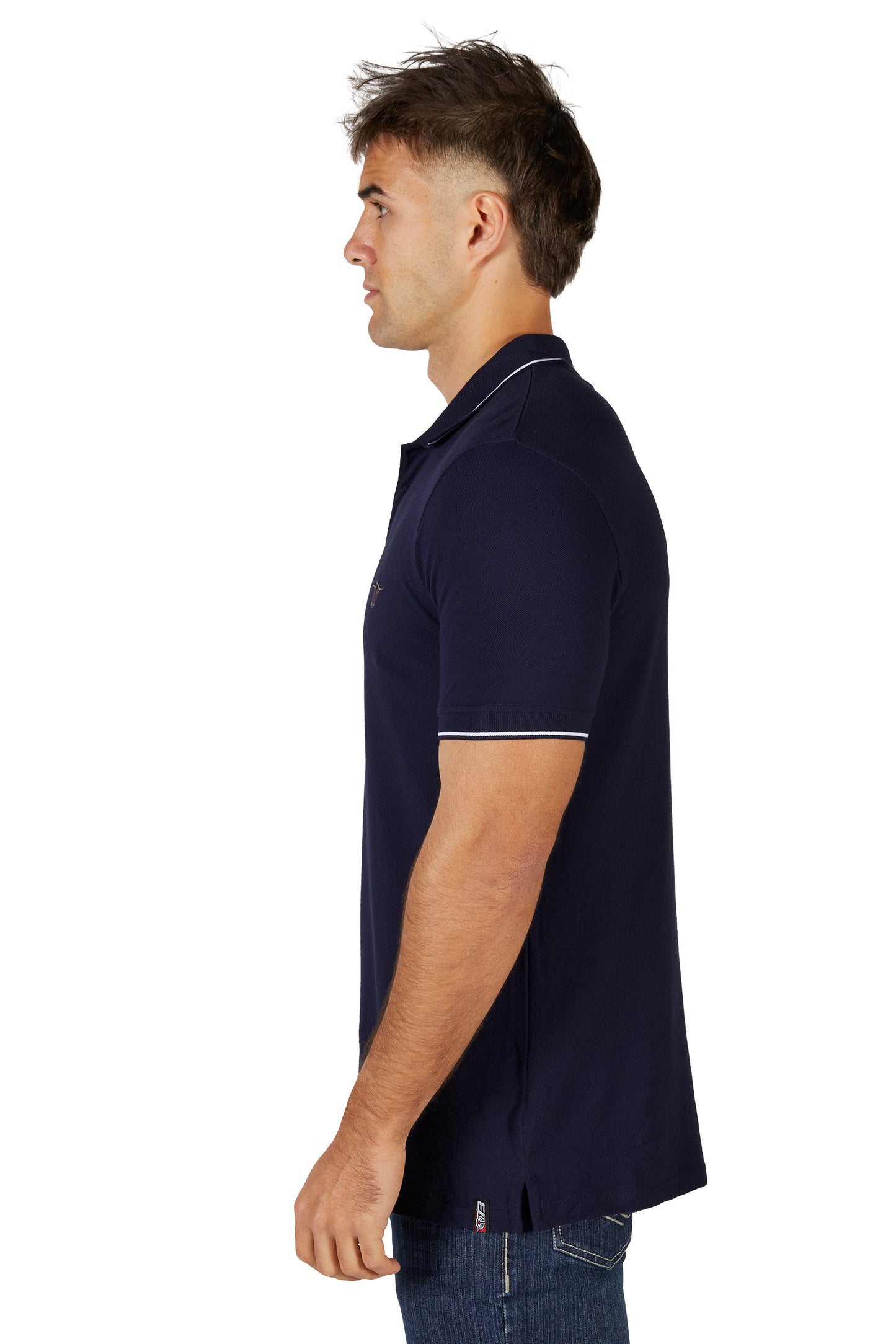 B4S1500389 Bullzye Men's Dennis SS Polo Navy