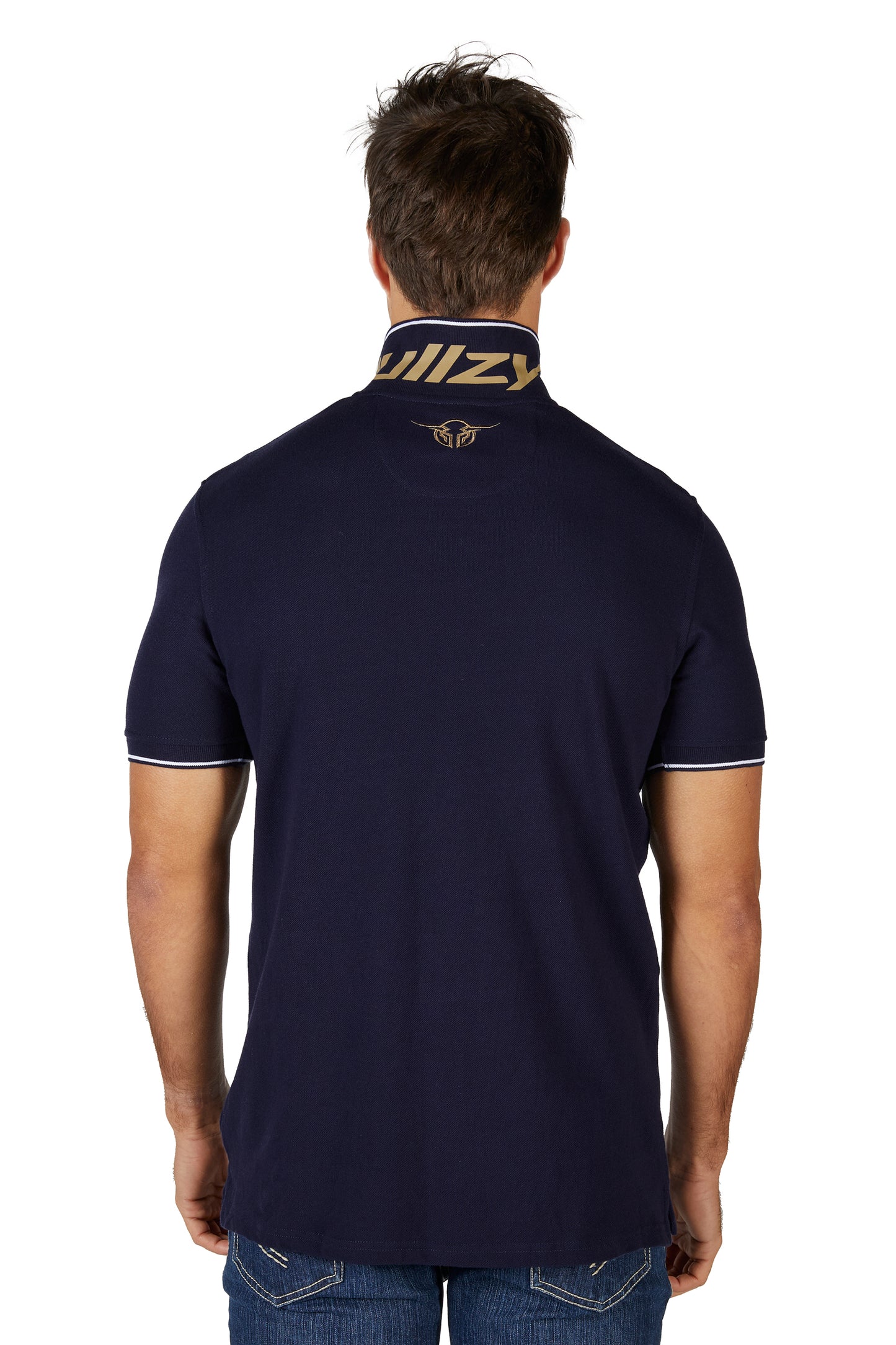 B4S1500389 Bullzye Men's Dennis SS Polo Navy