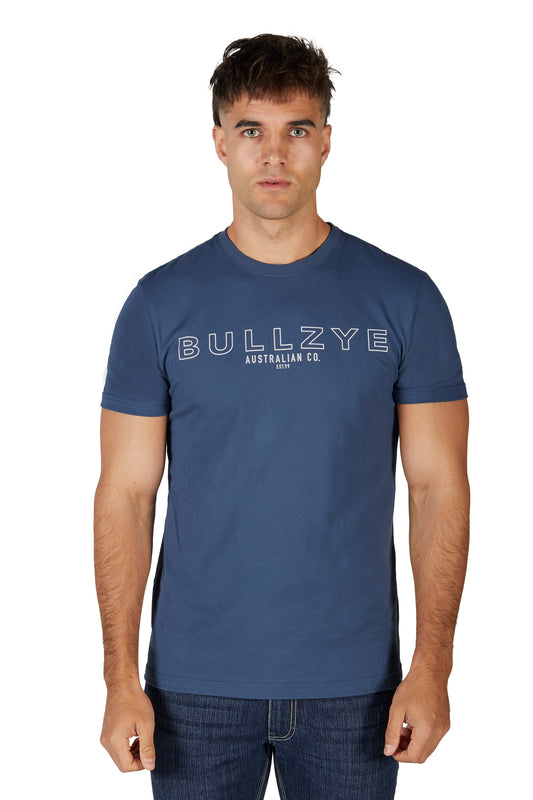 B4S1503380 Bullzye Men's Ryan SS Tee Blue