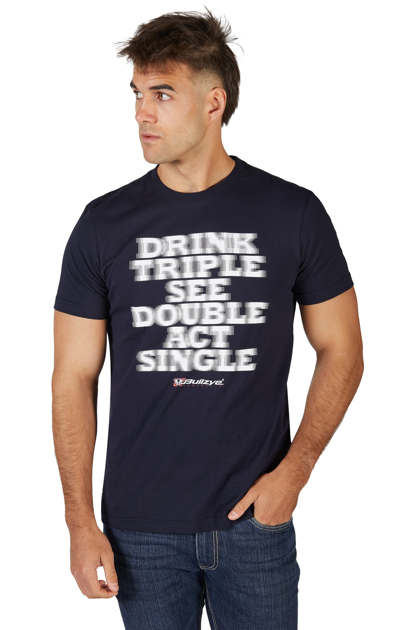 B4S1503382 Bullzye Men's Act Single SS Tee