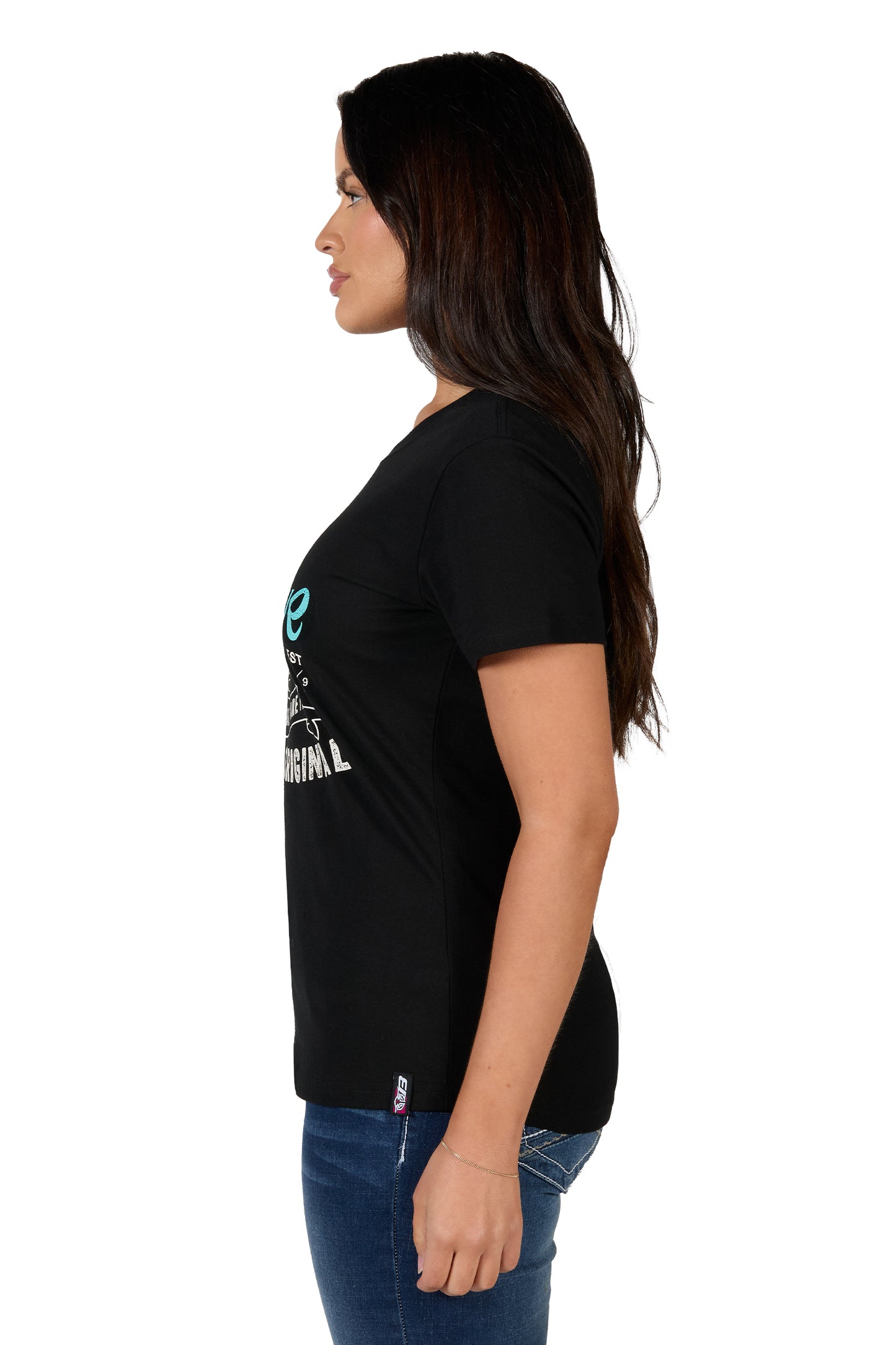 B4S2503411 Bullzye Women's Dixon SS Tee Black