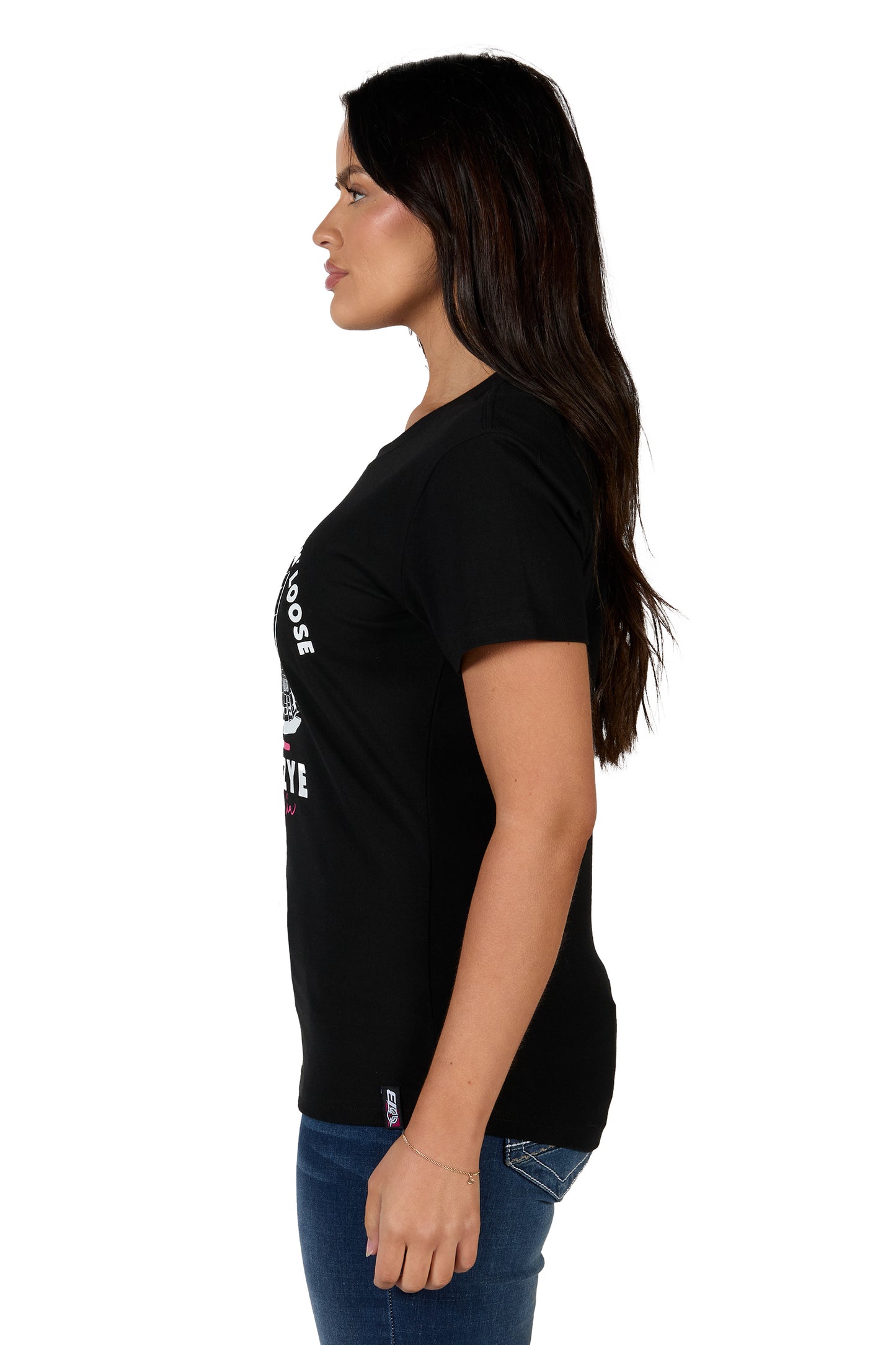 B4S2503416 Bullzye Women's Ute SS Tee Black