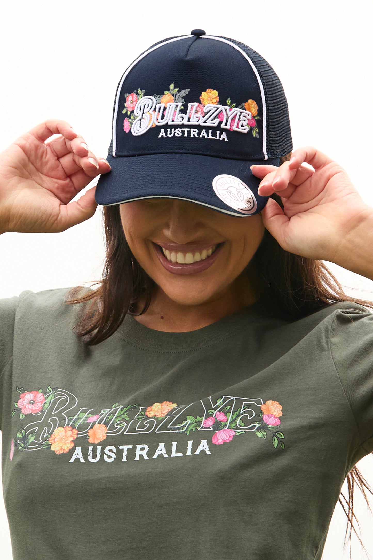 B4S2901CAP Bullzye Flora HP Trucker