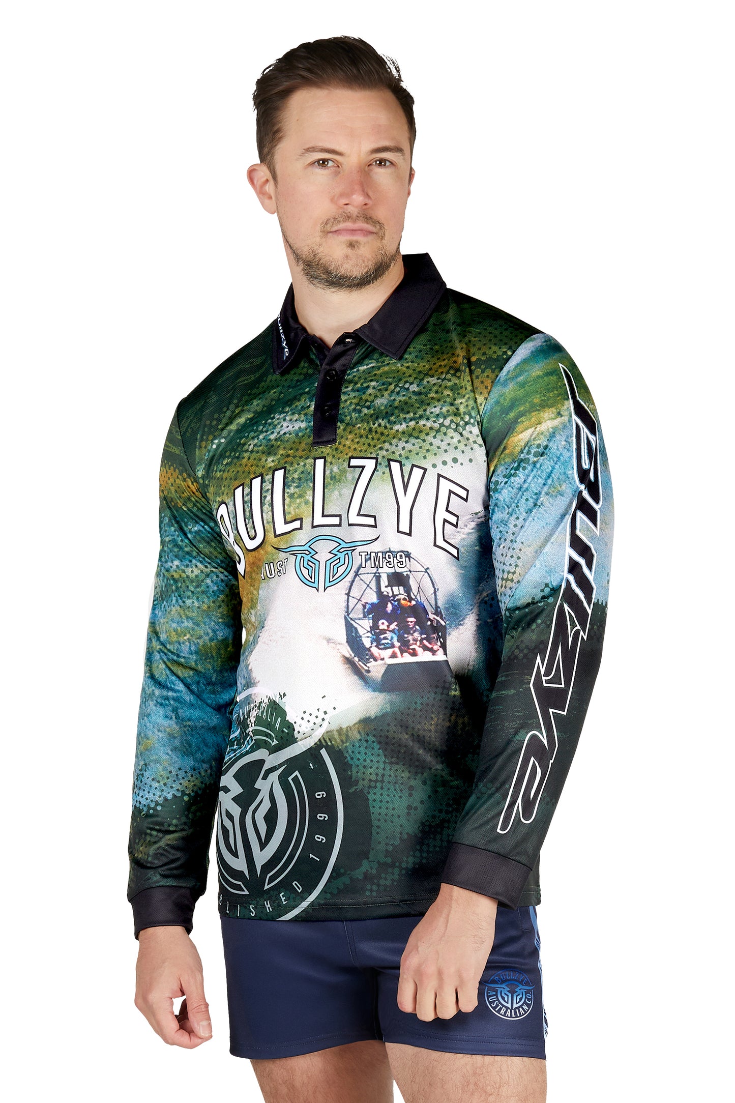 B5S1568494 Bullzye Men's Rowdy LS Tee