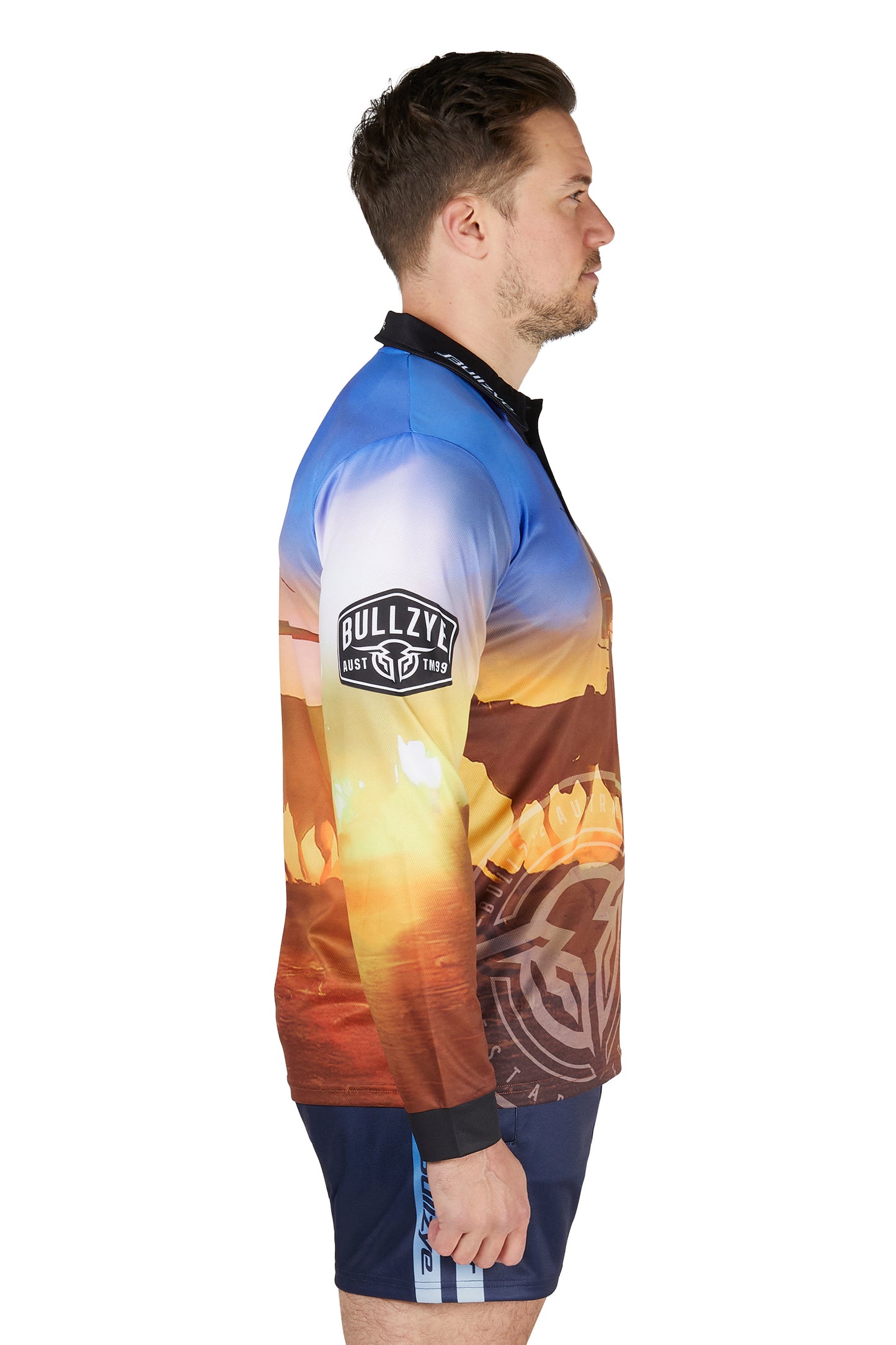 B5S1569492 Bullzye Men's Outback LS Tee