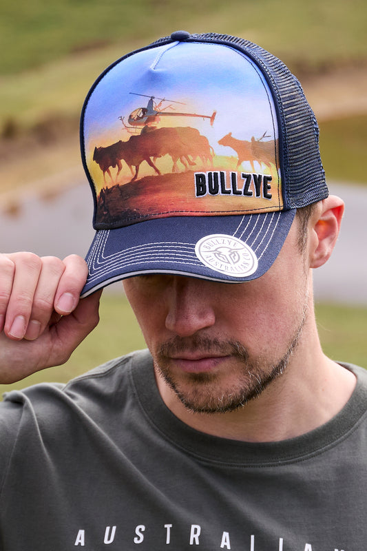 B5S1947CAP Bullzye Outback HP Trucker Cap