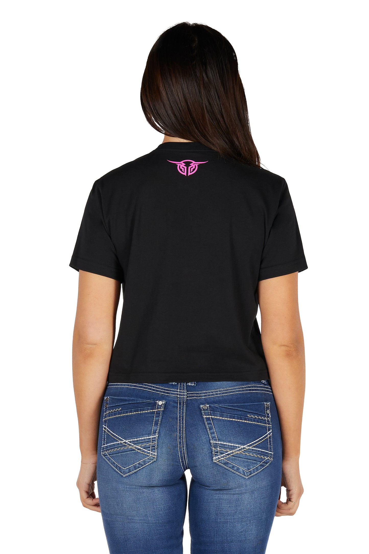 B5S2514466 Bullzye Women's Evie Crop SS Tee