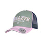 B5S2947CAP Bullzye Eleanor HP Trucker Cap Moss/Pink