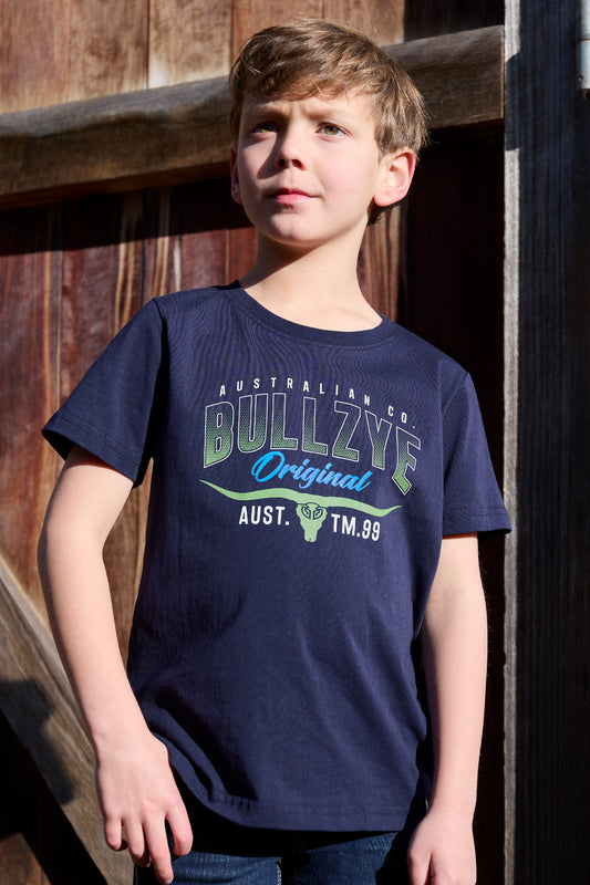 B5S3503484 Bullzye Boy's Original SS Tee Navy