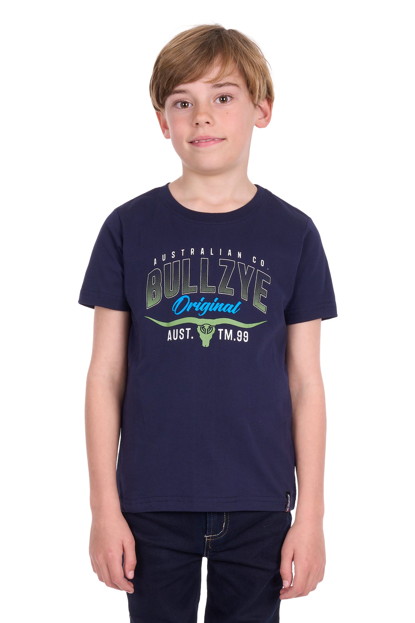 B5S3503484 Bullzye Boy's Original SS Tee Navy