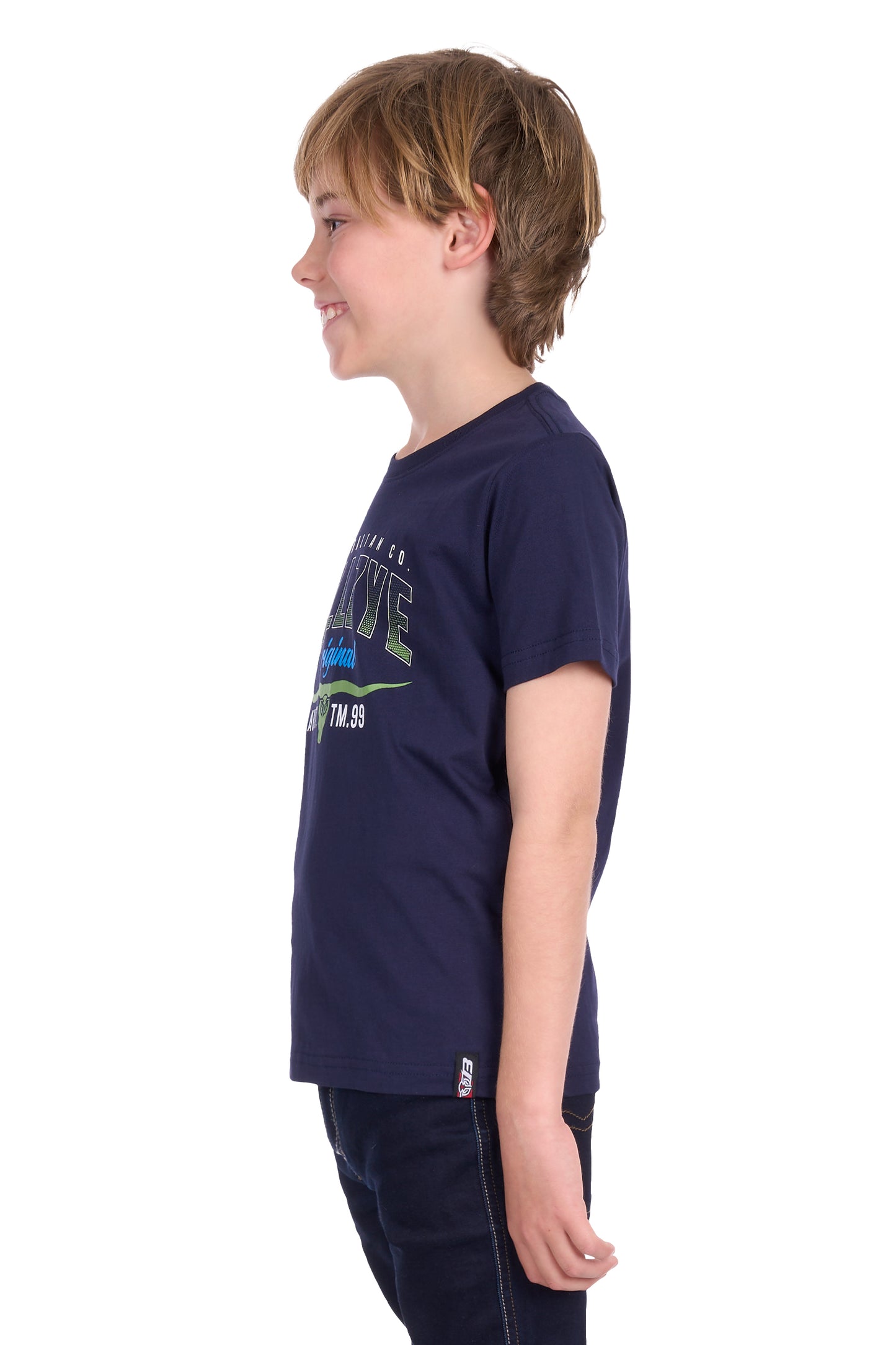 B5S3503484 Bullzye Boy's Original SS Tee Navy