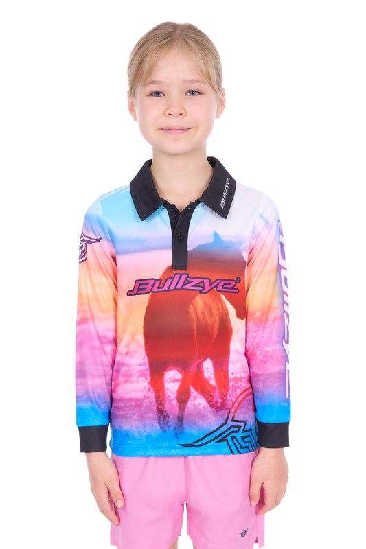 B5S5501468 Bullzye Girl's Gallop LS Tee