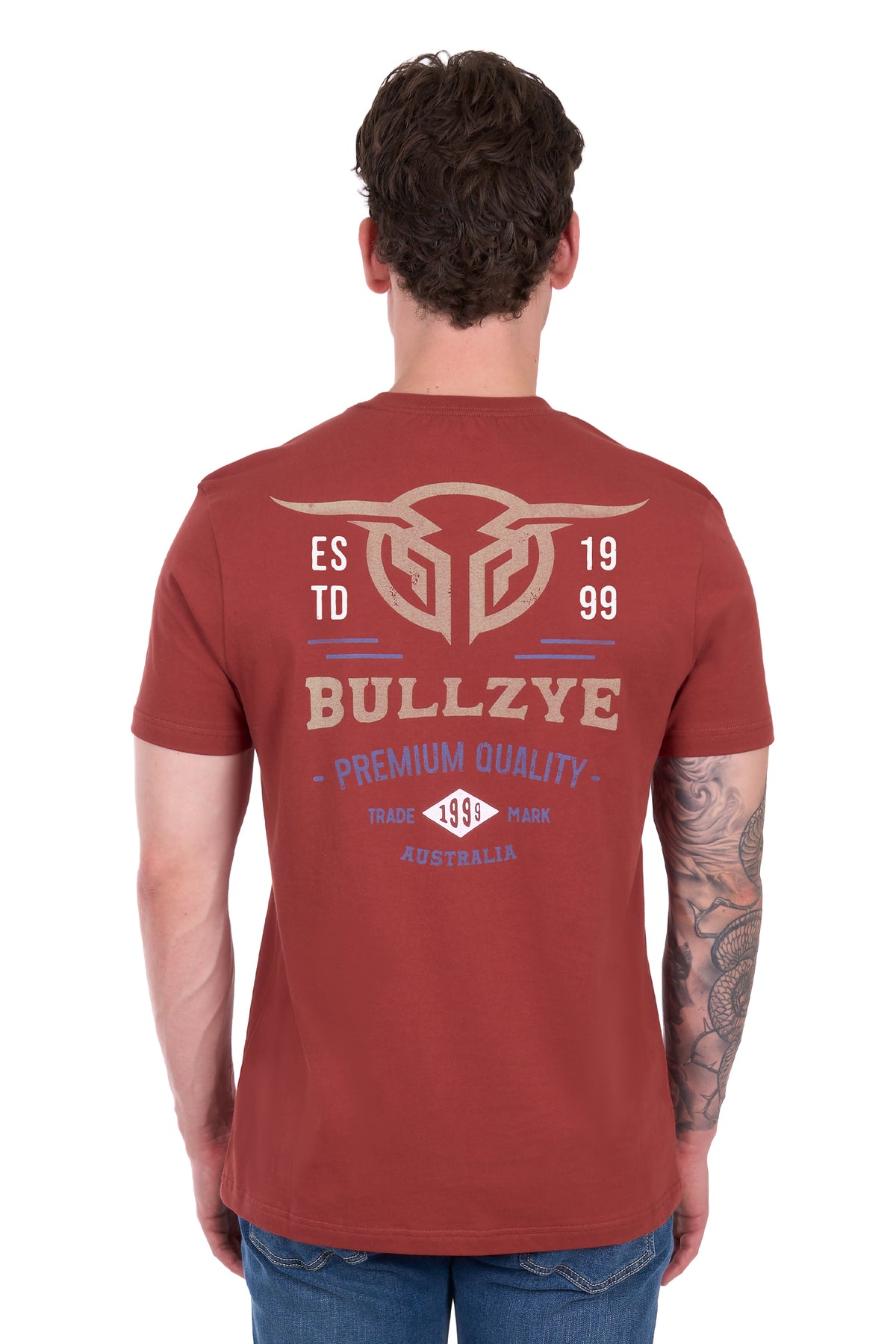 B6S1503652 Bullzye Men’s Yale Short Sleeve Tee Cognac