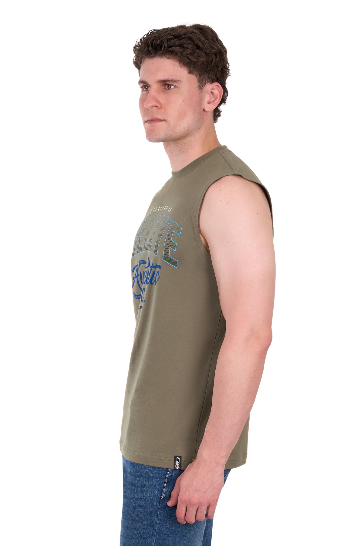 B6S1510656 Bullzye Men’s Seth Muscle Tank Military
