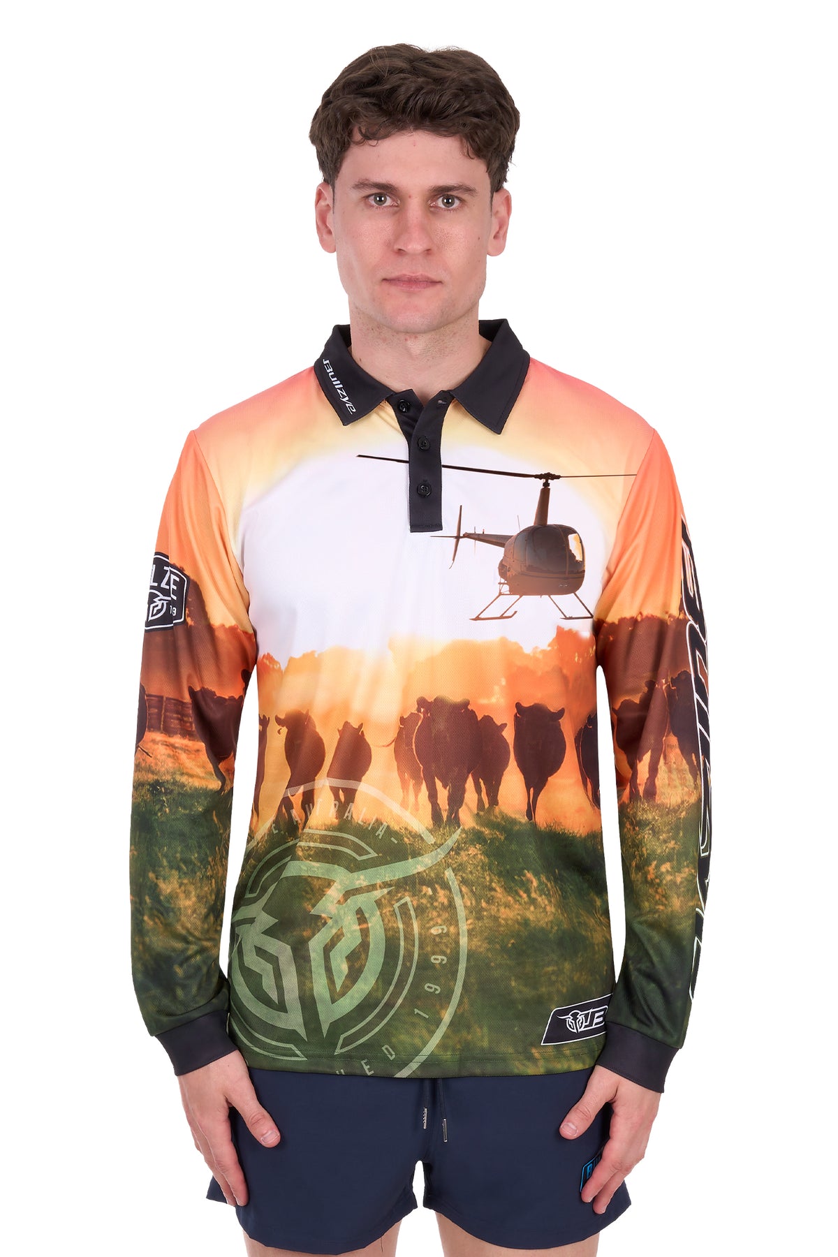 B6S1569659 Bullzye Men’s Orion Long Sleeve Tee