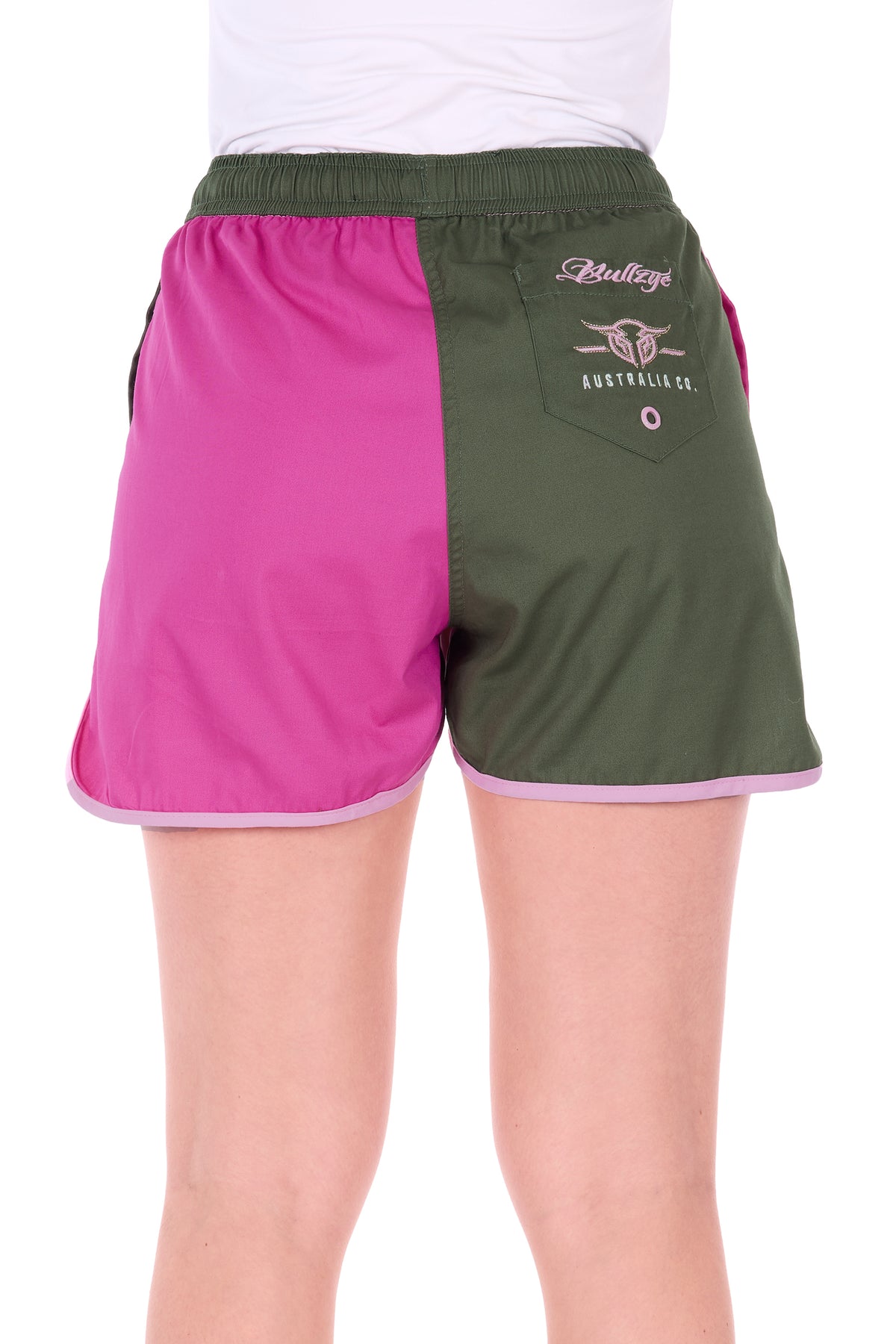 B6S2301576 Pure Western Women’s Cody Short Flamingo Hot Pink/Sage