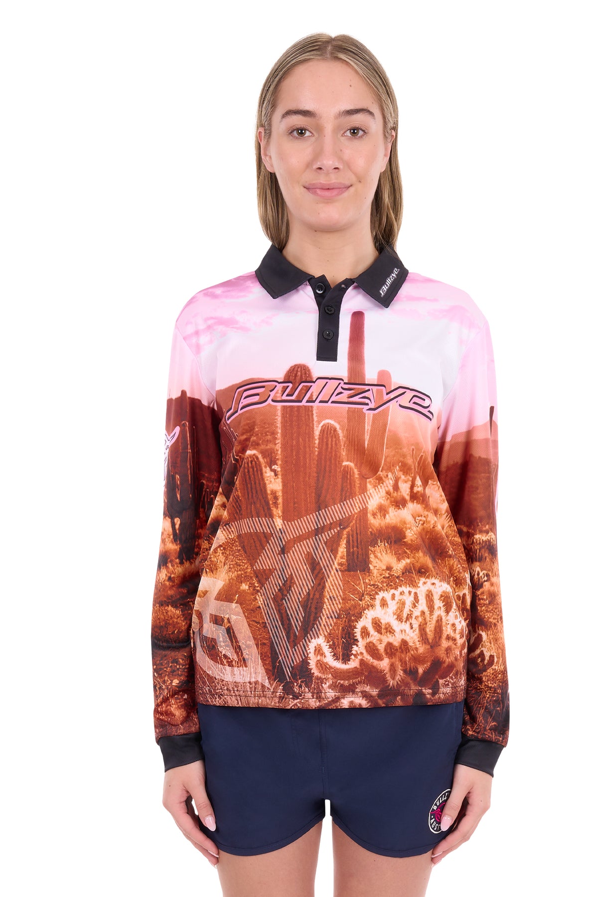 B6S2502599 Bullzye Women’s Cactus Long Sleeve Tee