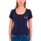 B6S2519597 Bullzye Women’s Freda Henley Tee Navy