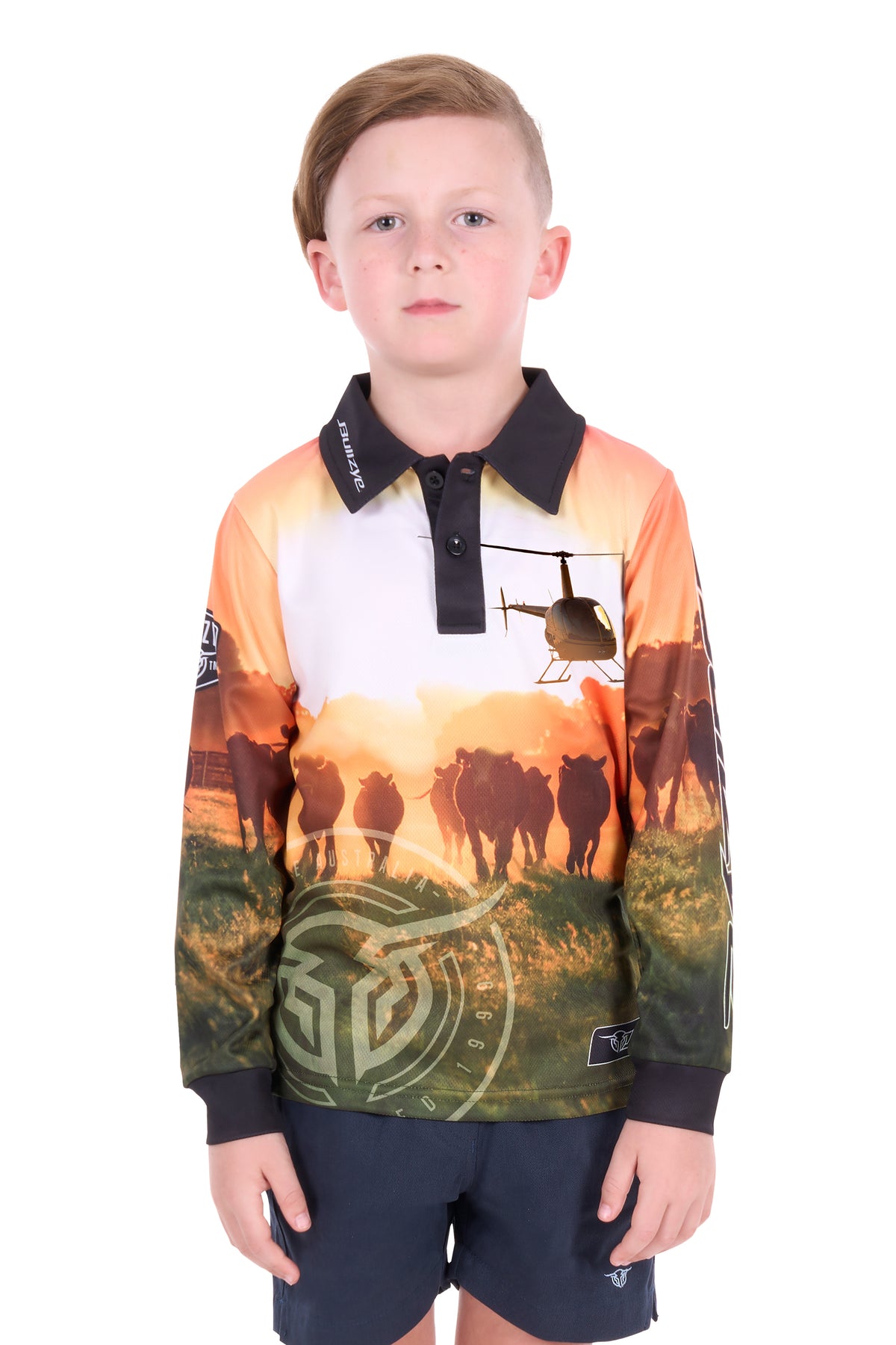 B6S3569659 Bullzye Boy's Orion Long Sleeve Tee