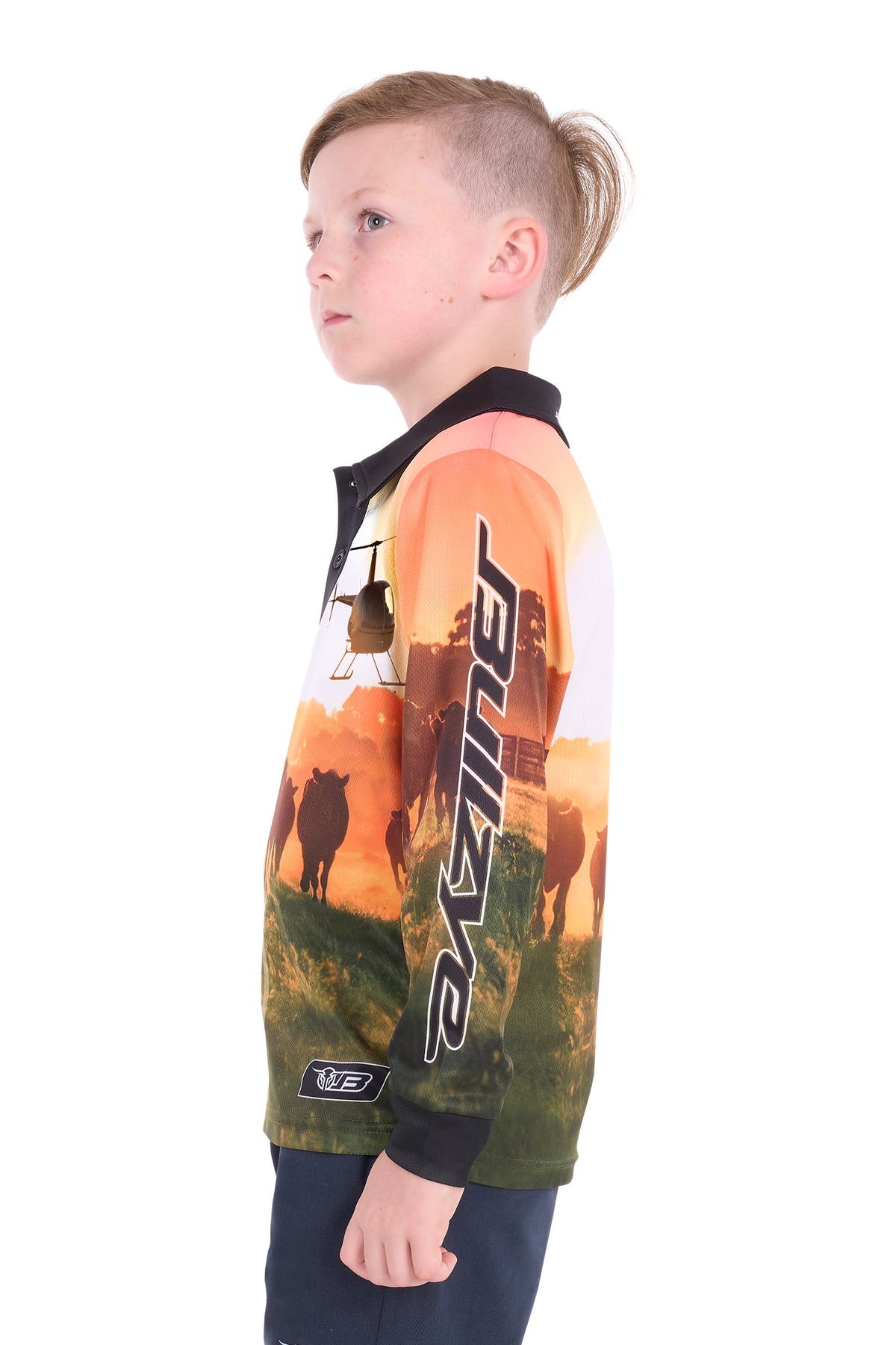 B6S3569659 Bullzye Boy's Orion Long Sleeve Tee