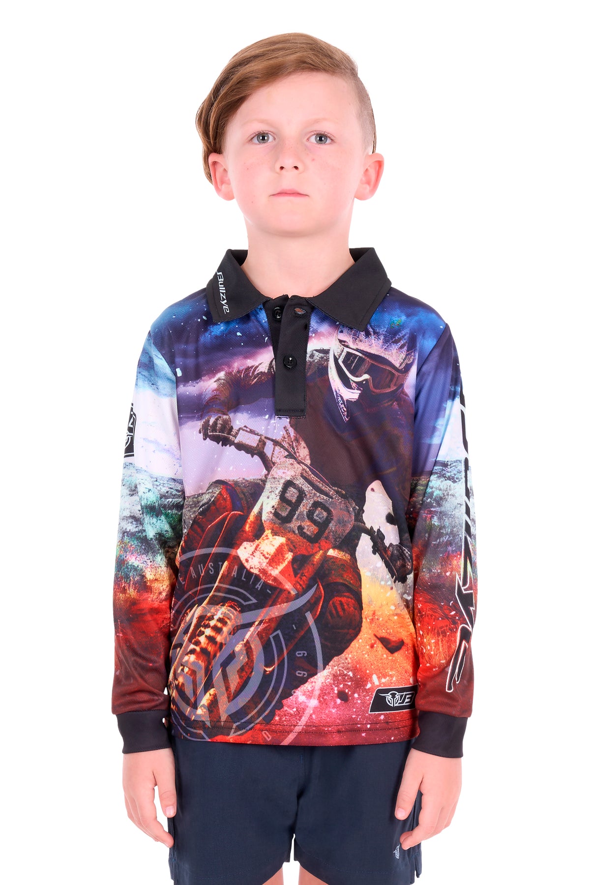 B6S3569660 Bullzye Boy's Eben Long Sleeve Tee