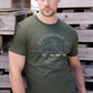 B6W1503506 Bullzye Men's Live Fast Tee Green