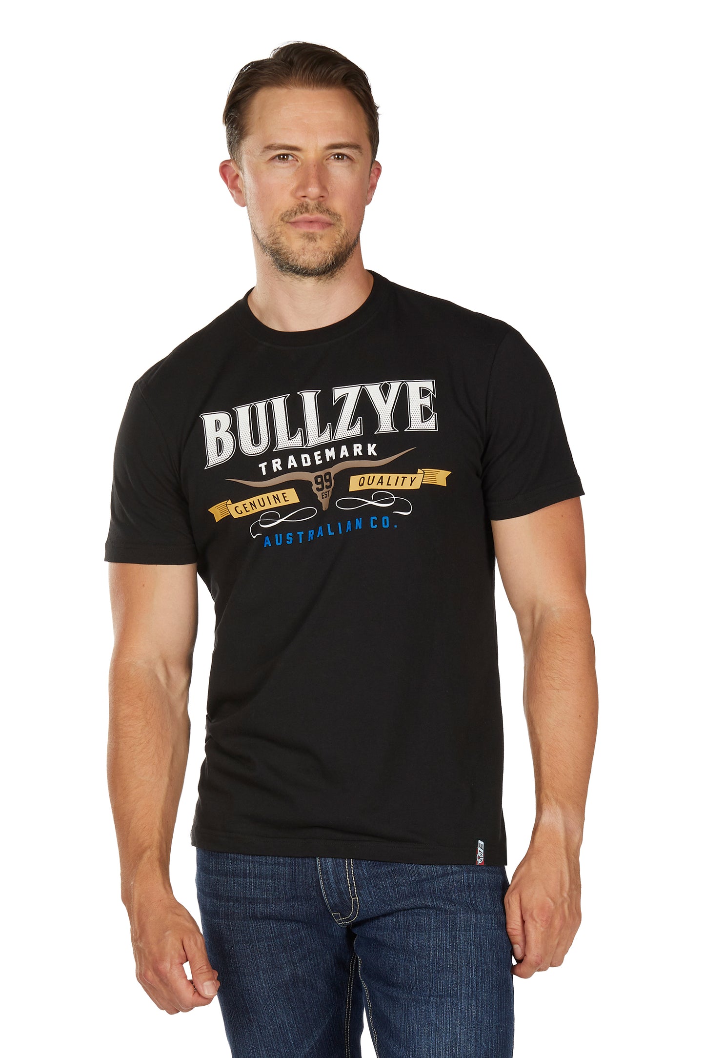 B6W1503509 Bullzye Men's Trademark Tee Black
