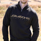 B6W1517504 Bullzye Men's Logo 1/4 Zip Pullover Black