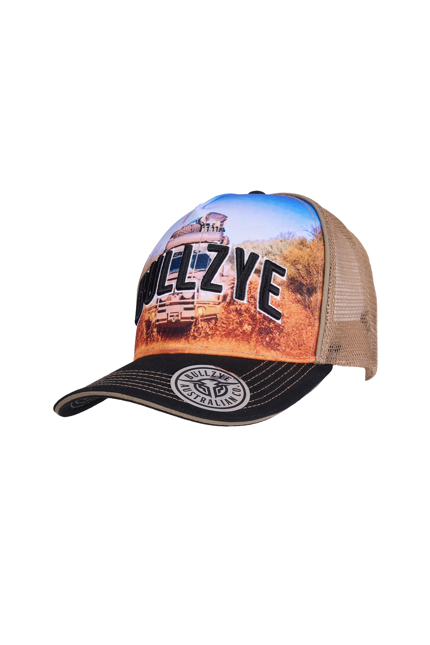 B6W1947CAP Bullzye Men's Blazin HP Trucker Cap