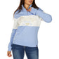 B6W2597531 Bullzye Women's Kai 1/4 Zip Pullover Blue/Cream