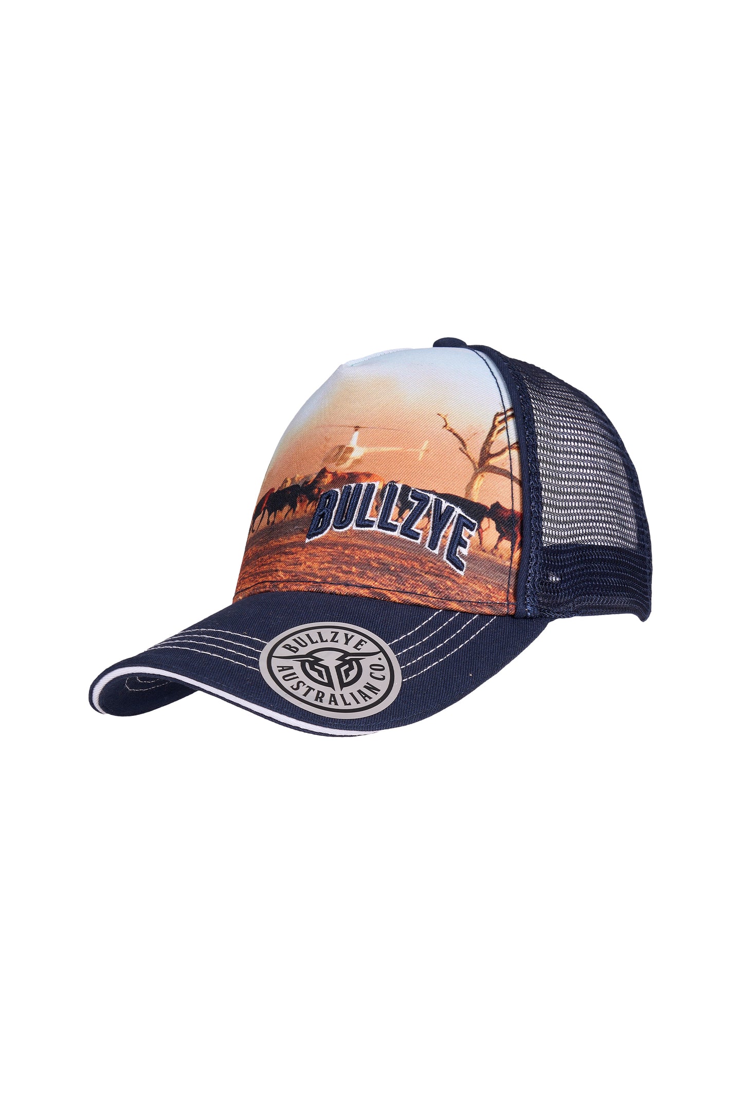 B6W3947CAP Bullzye Kid's Helicopter Trucker Cap