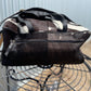 34828 Autum Salt & Pepper Leather/Hide Nappy Bag