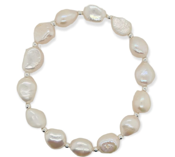 BB0105 Pearl Stretch Bracelet S/S