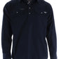 BCP1101120 Bullzye Men's Light 1/2 Button LS Work Shirt Navy