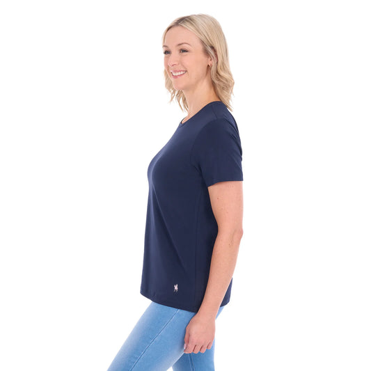TCP2515104 Thomas Cook Women’s Round neck tee Navy
