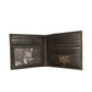 A3553002 Ariat Bifold Wallet Large Croco Floral Embossed Brown