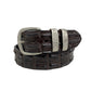 BL73DB Boss Cocky Crocky Genuine leather Crocodile Belt Brown