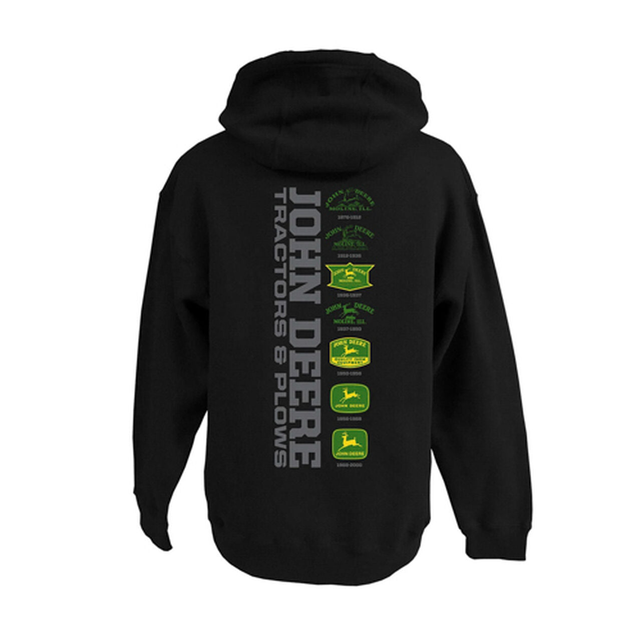 13021701BK John Deere Logo Graphic Hoodie Black