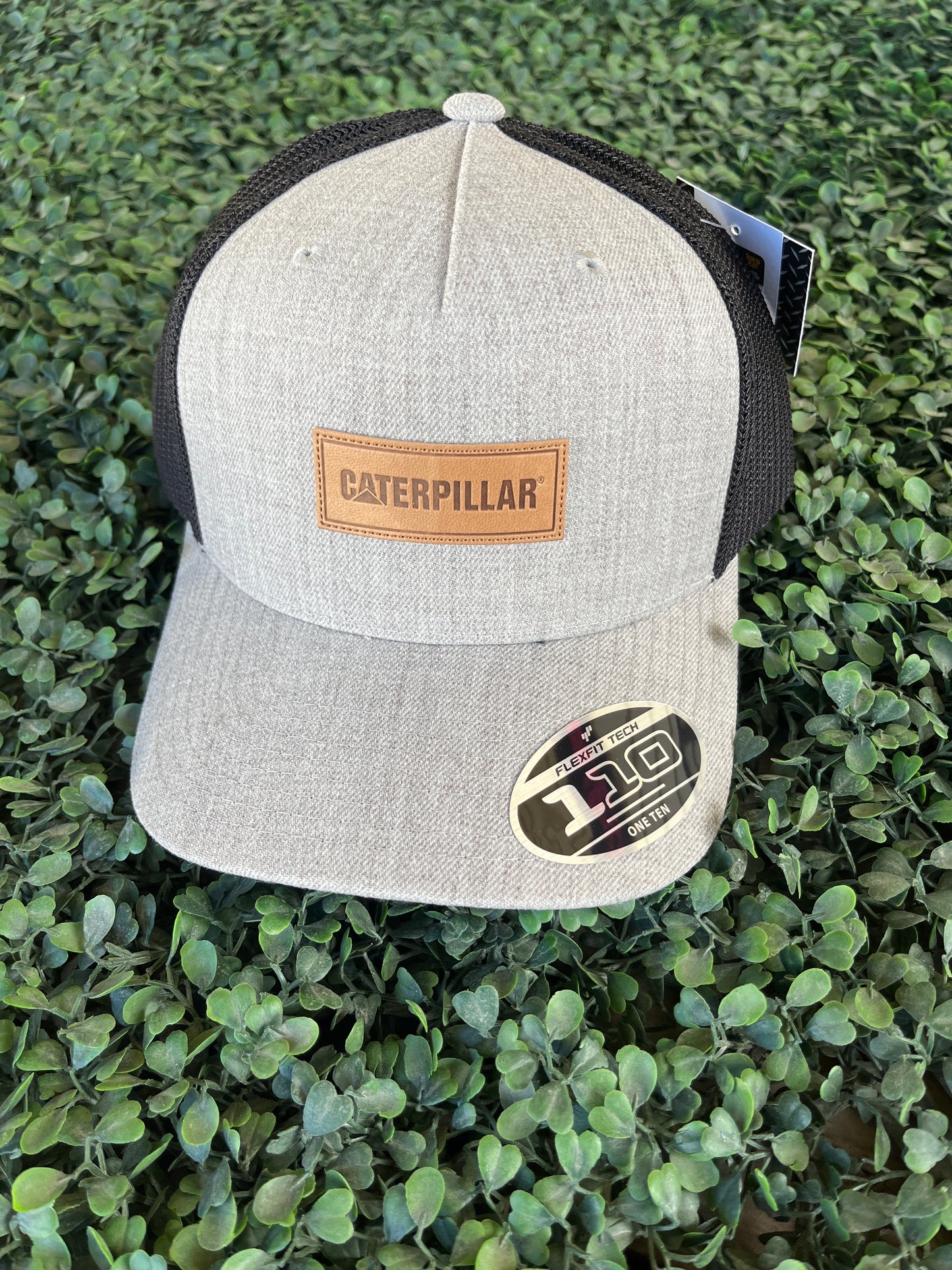 1120222.10831 CAT Patch Flat Bill Cap Grey