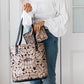 14923 Carved Lotus tote bag - Vintage Black