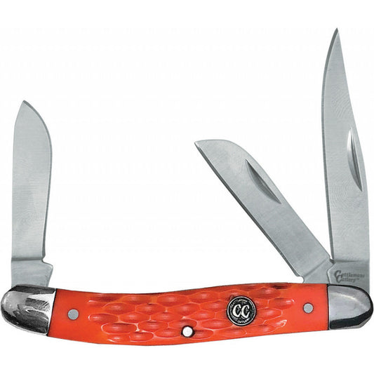 CC0001JOD Cattlemans Cutlery Signature Stockman Orange