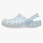 211006-16S CROCS Classic Gingham Clog White & Blue